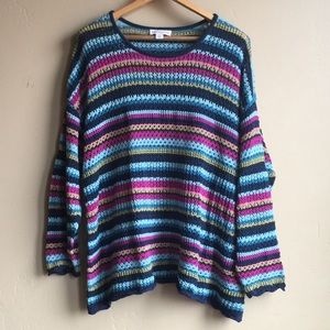 Coldwater Creek Multi Colored Sweater